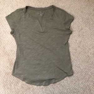 New York & Company Women’s Olive Blouse